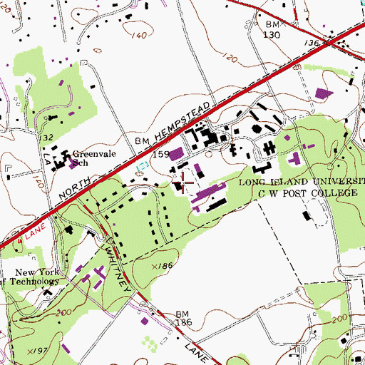 Topographic Map of Conolly Gymnasium, NY