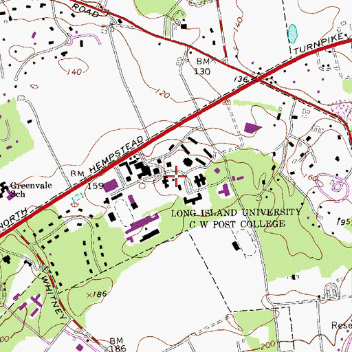 Topographic Map of Stecklow Gardens, NY