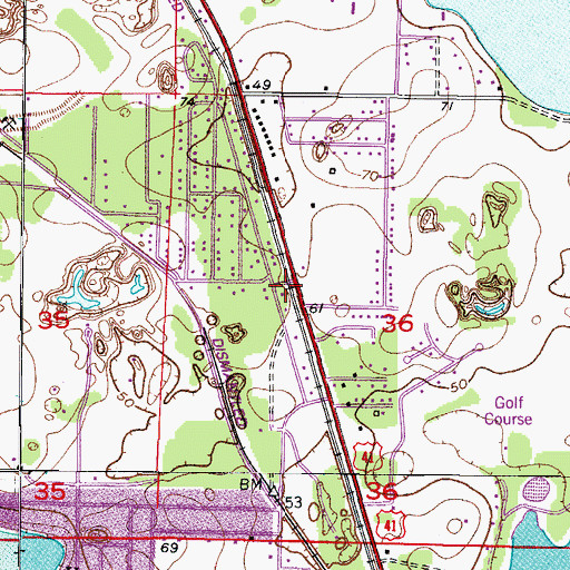 Topographic Map of Saint Raphael Orthodox Church, FL