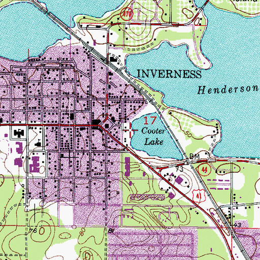 Topographic Map of Citrus County Sheriff's Office Headquarters, FL