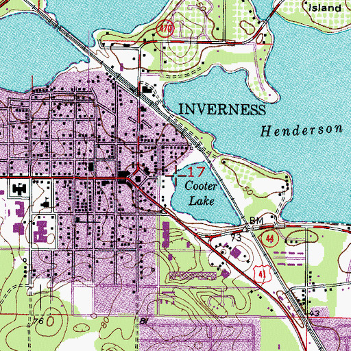 Topographic Map of Citrus County Sheriff's Office Heliport, FL