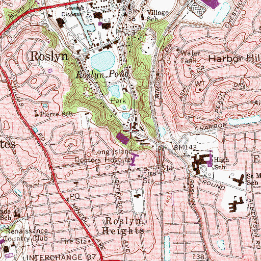 Topographic Map of Van Nostrand - Starkins House And Museum, NY