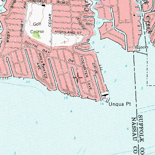Topographic Map of Canal 7, NY