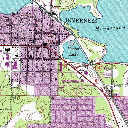 Topographic Map of Citrus Plaza, FL