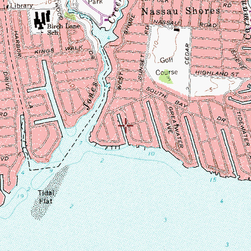 Topographic Map of Canal 10, NY