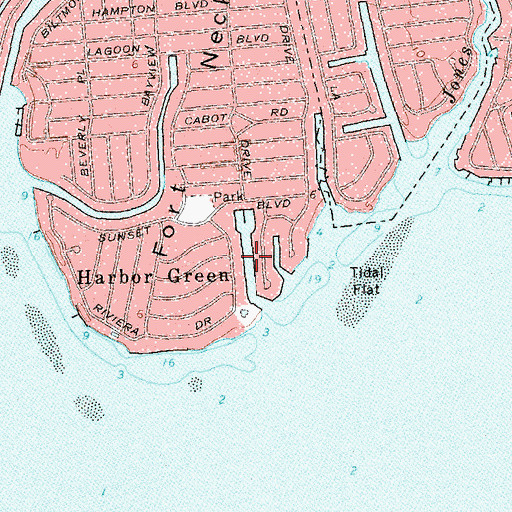 Topographic Map of Grand Lagoon, NY