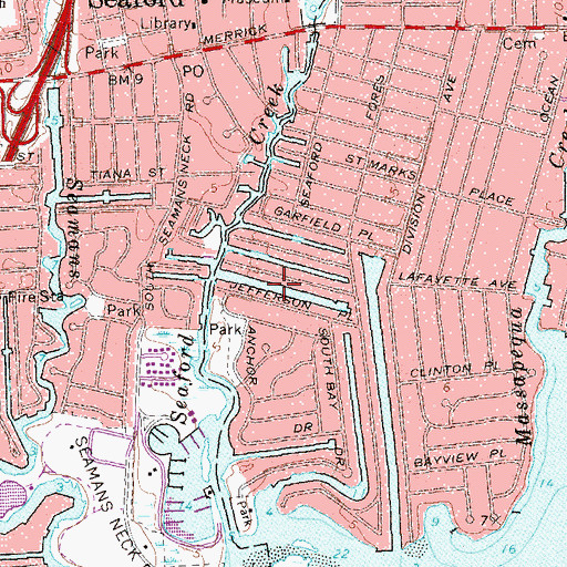 Topographic Map of Jefferson Canal, NY