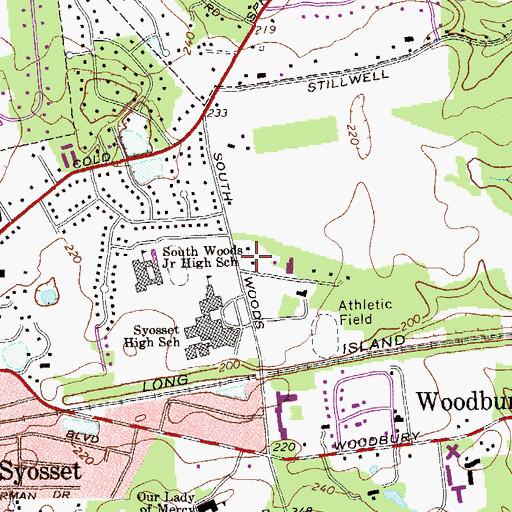 Topographic Map of Nassau Center for the Developmentally Disabled, NY