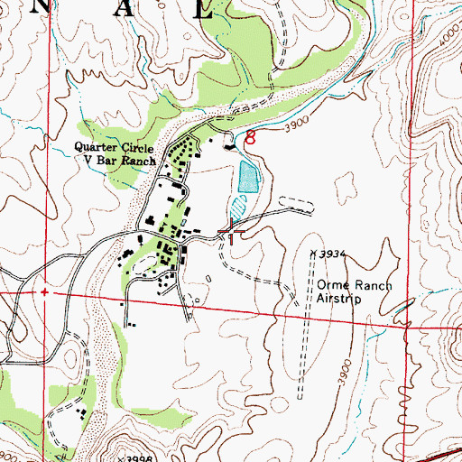 Topographic Map of Orme School, AZ