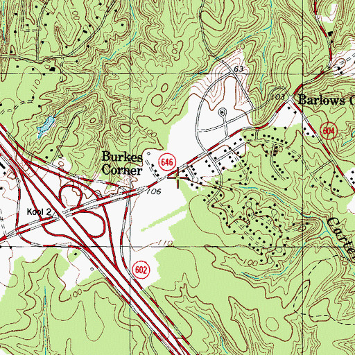 Topographic Map of York County Department of Fire and Life Safety Station 5 Skimino, VA