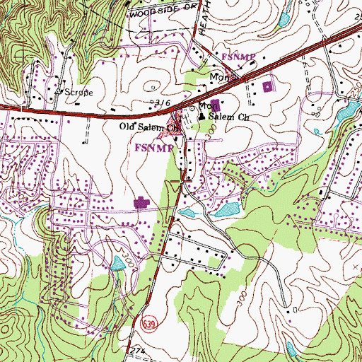 Topographic Map of Spotsylvania County Fire and Rescue Station 6, VA