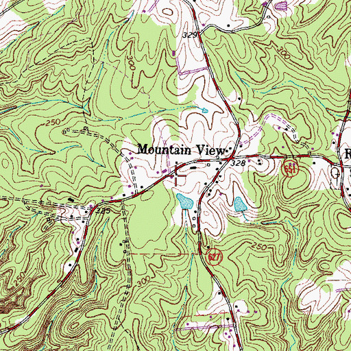 Topographic Map of Stafford County Fire and Rescue Department Station 4 Mountain View, VA