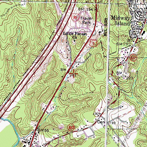 Topographic Map of Stafford County Fire and Rescue Department Station 10 Potomac Hills, VA