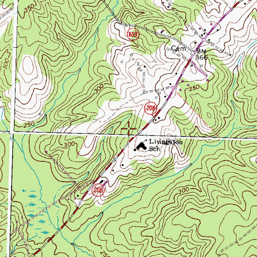 Topographic Map of Spotsylvania County Fire Station 2, VA