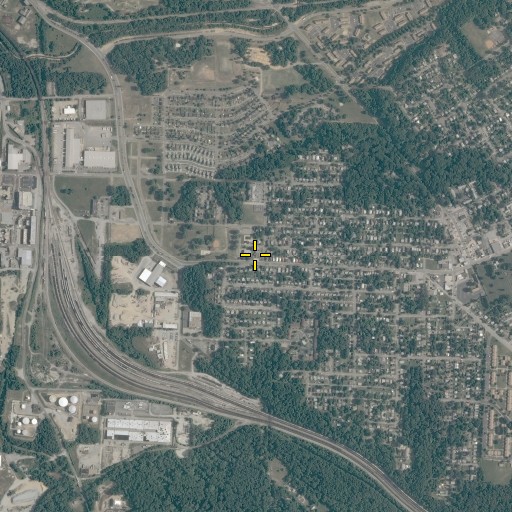 Aerial/Satellite Image of Richmond Fire Department Station 8, VA