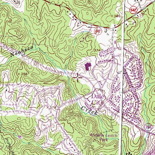 Topographic Map of Dale City Volunteer Fire Department Station 18, VA