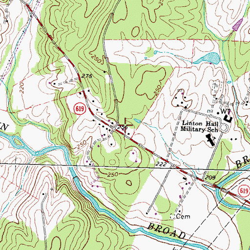 Topographic Map of Nokesville Volunteer Fire and Rescue Department Station 25, VA
