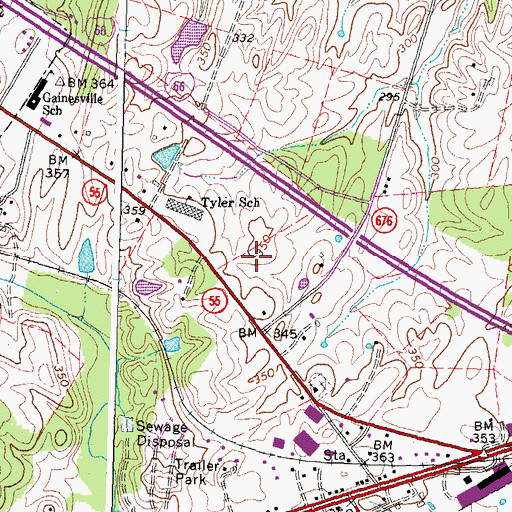 Topographic Map of Prince William County Department of Fire and Rescue Station 4, VA