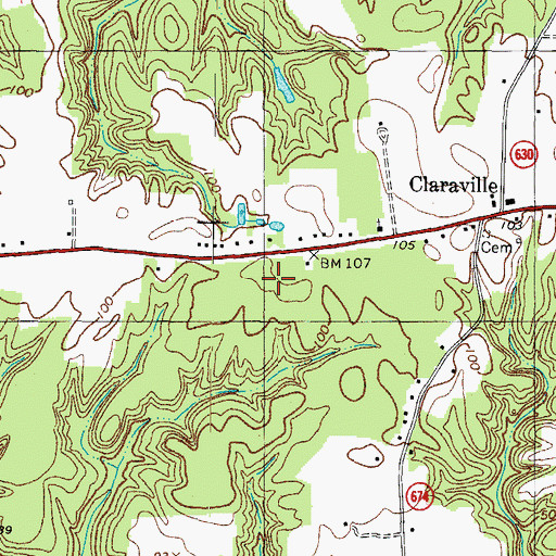 Topographic Map of Mid County Rescue Squad, VA