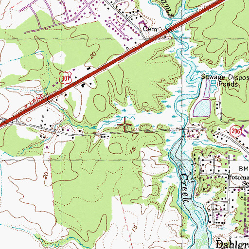 Topographic Map of Company 2, VA