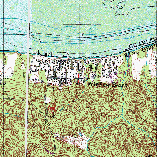 Topographic Map of Company 3, VA