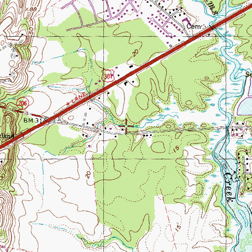 Topographic Map of Rescue Squad Station 2, VA