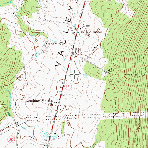 Topographic Map of Loudoun County Fire Department and Rescue - Neersville Volunteer Fire and Rescue Company 16, VA