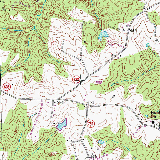 Topographic Map of Triangle Volunteer Fire Department, VA