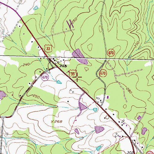 Topographic Map of Hanover County Fire - EMS Company 11 - Farrington Volunteer Fire Station, VA