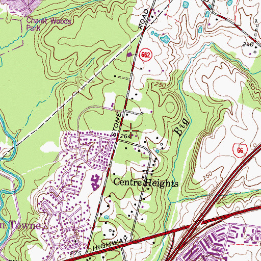 Topographic Map of Fairfax County Fire and Rescue Department Station 38 West Centreville, VA