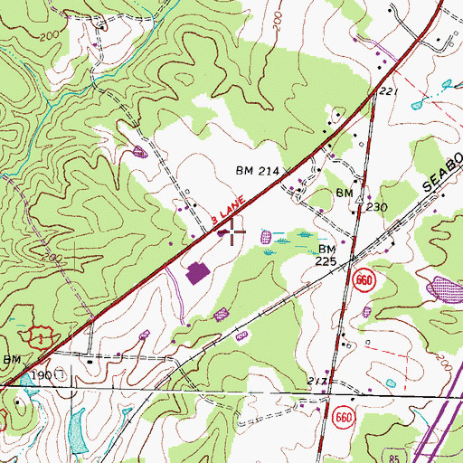 Topographic Map of Dinwiddie Volunteer Ambulance and Rescue Squad, VA
