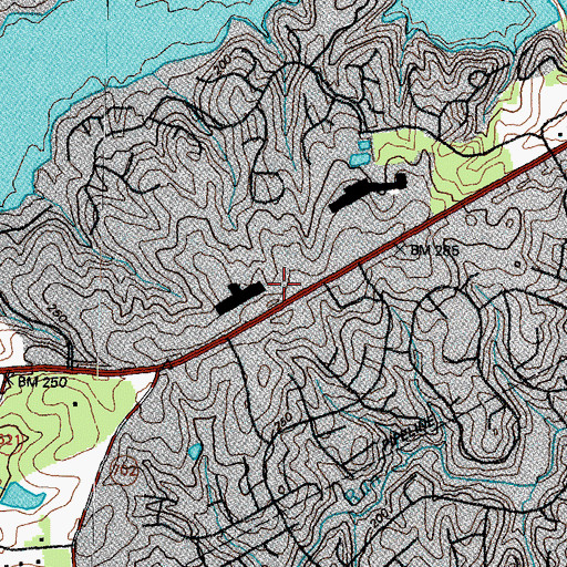 Topographic Map of Clover Hill Station Number 7, VA