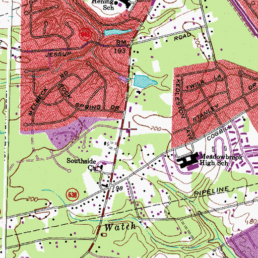 Topographic Map of Sale Station Number 11, VA