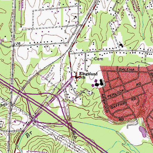 Topographic Map of Centralia Station Number 17, VA