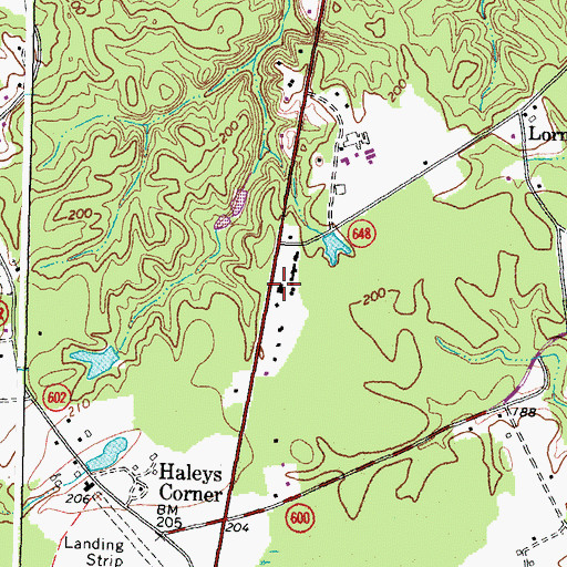 Topographic Map of Frog Level Volunteer Rescue Squad R5, VA