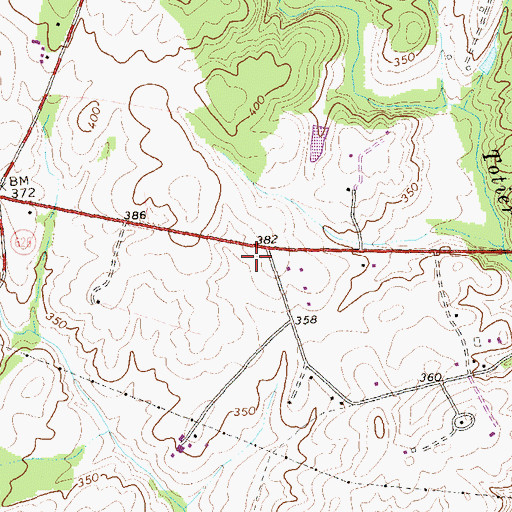 Topographic Map of Scottsville Volunteer Rescue Squad Rescue 7, VA