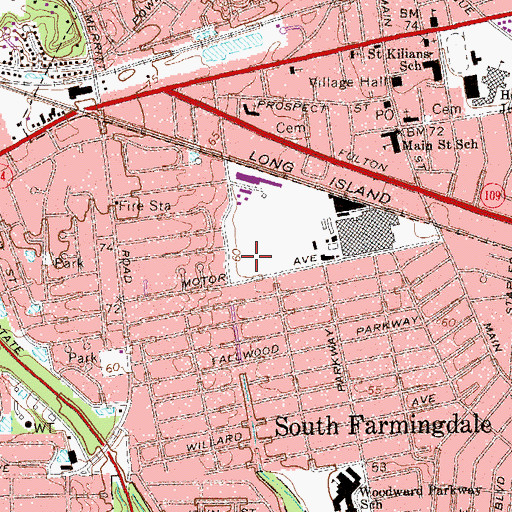 Topographic Map of E W Allen Town Park, NY
