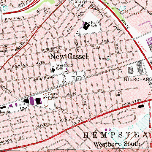 Topographic Map of Martin Reid Town Park, NY