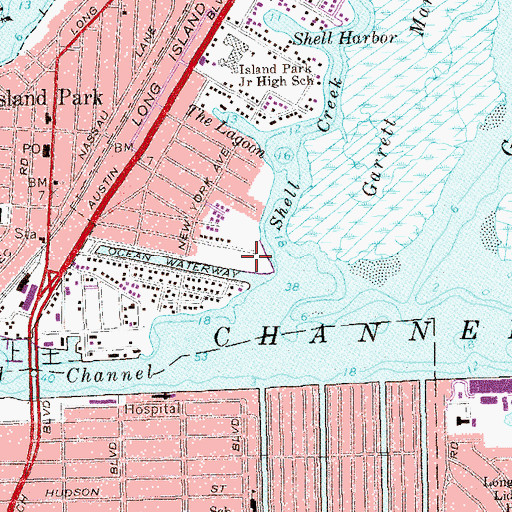 Topographic Map of Shell Creek Park, NY