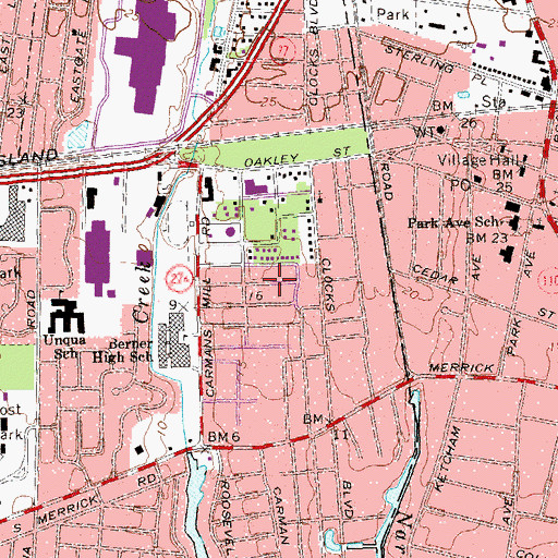 Topographic Map of West Amityville, NY