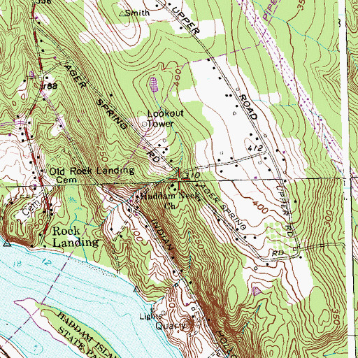 Topographic Map of Haddam Neck Church, CT