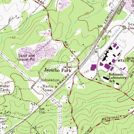 Topographic Map of Goodloe House, MD
