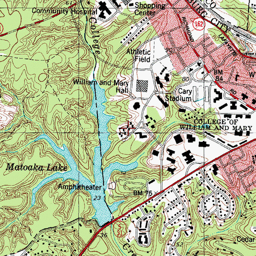 Topographic Map of Botetourt Residence Complex, VA