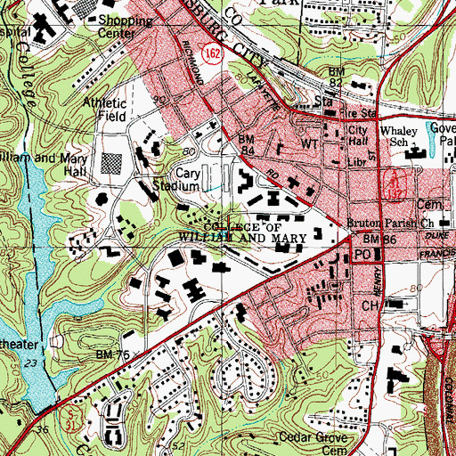Topographic Map of Crim Dell, VA