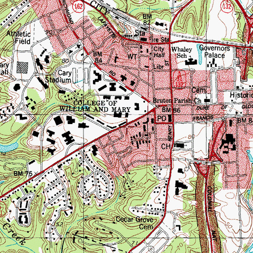 Topographic Map of Graduate House, VA
