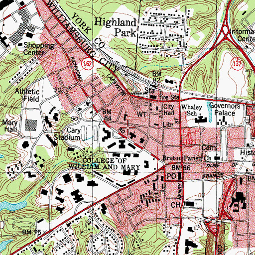 Topographic Map of Thiemes House, VA