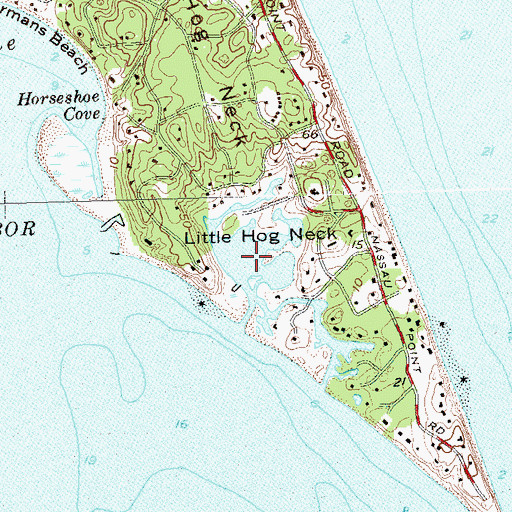 Topographic Map of Wunneweta Pond, NY