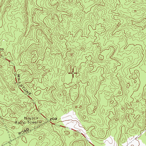 Topographic Map of Bridgehampton Race Circuit, NY