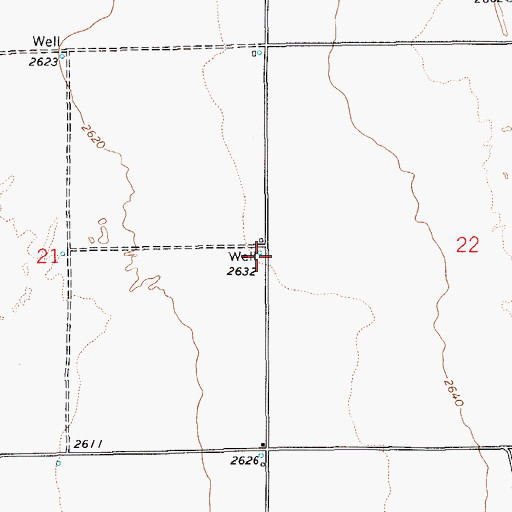 Topographic Map of Evergreen Pahrump Hospital, NV