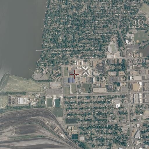 Aerial/Satellite Image of Health and Physical Education Building, VA